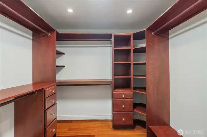 Primary walk in closet