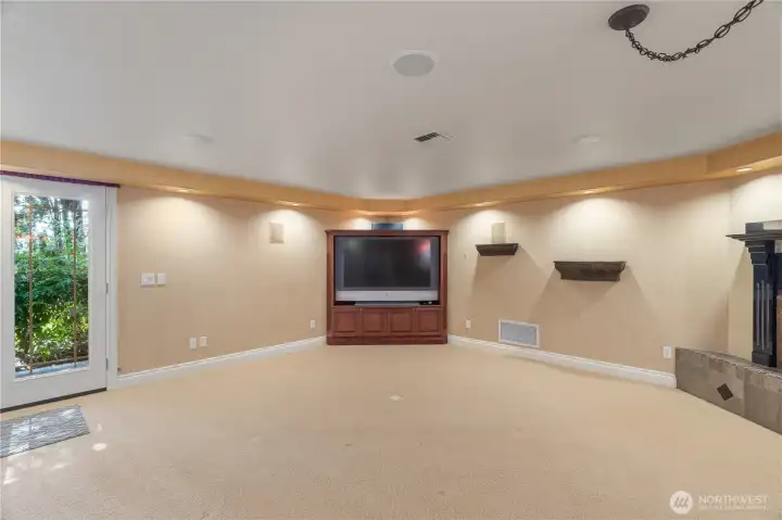 Downstairs family room