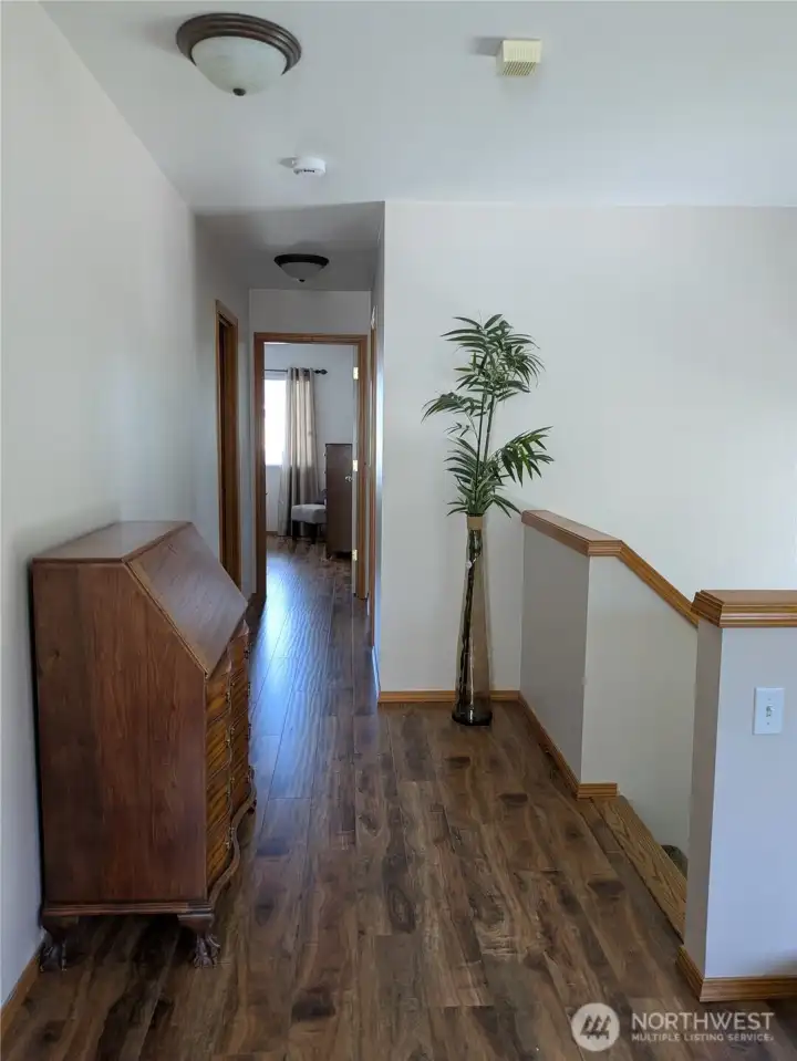 upstairs to the bedrooms