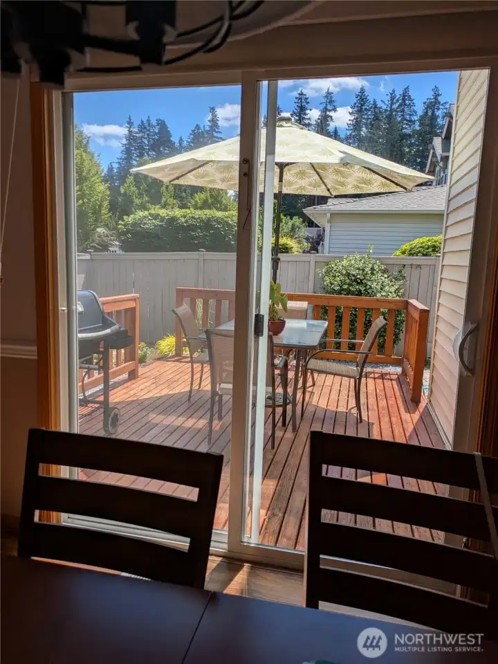 deck off the dining room