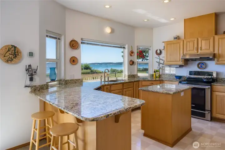 Spacious kitchen perfect for entertaining.
