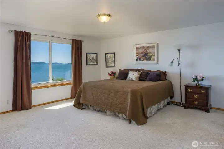 Sweeping views from the second story.