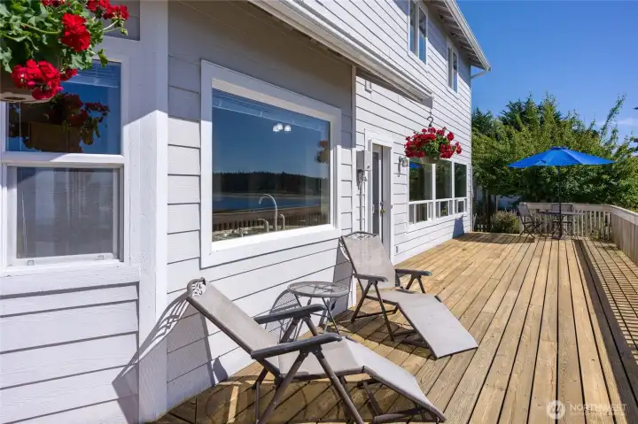Sunny deck.