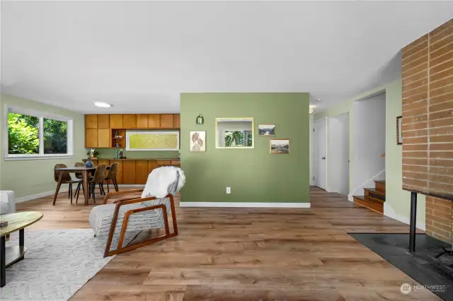 Charm and function in this beautiful living area.