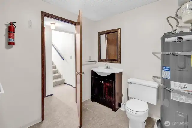 Laundry/utility room and bathroom
