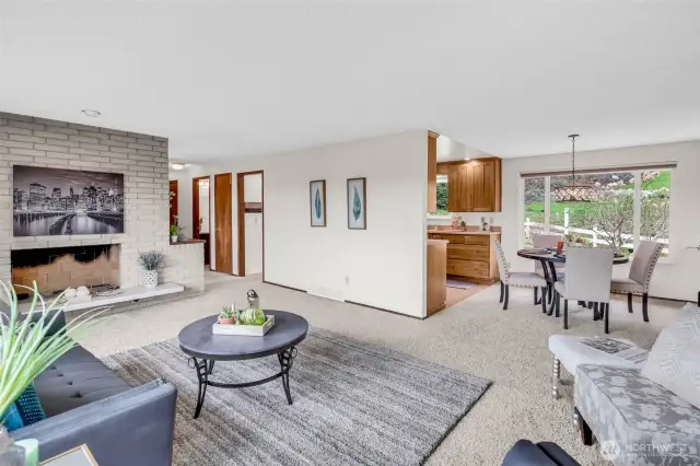 Open, mid-century modern