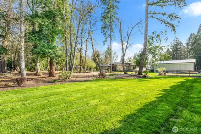 View from SW Corner looking towards Garden, Shop and Home