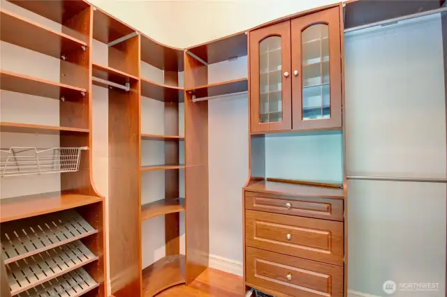 Finished Closets in Primary Bedroom