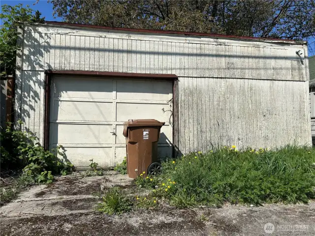 Back of Garage from road side.