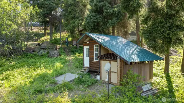 Sleeping Cabin with garage space for all your outdoor toys!