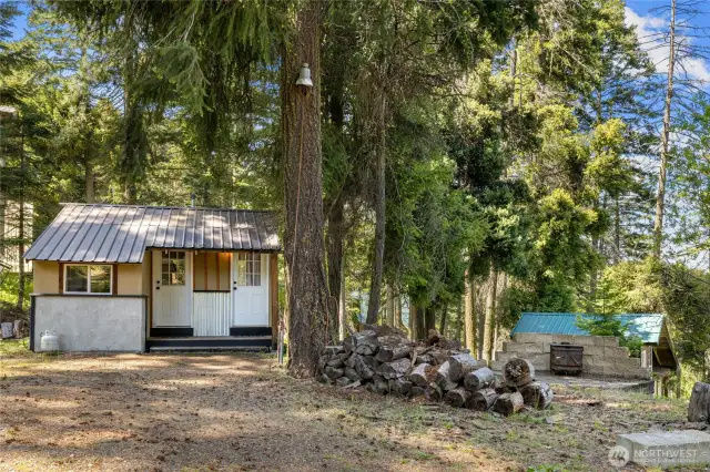 View of Utility & Bath Cabin from Main Cabin.