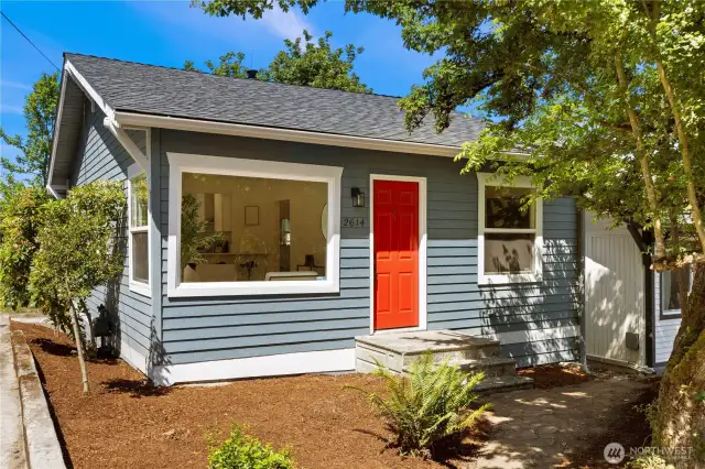 Welcome home! Enjoy a private front yard perfect for gardening, with no shared walls or HOA, and a short stroll to shops and restaurants