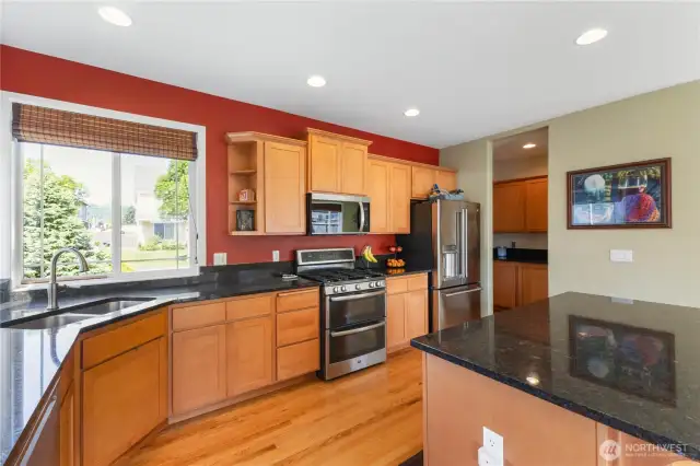 Additional view of the kitchen.