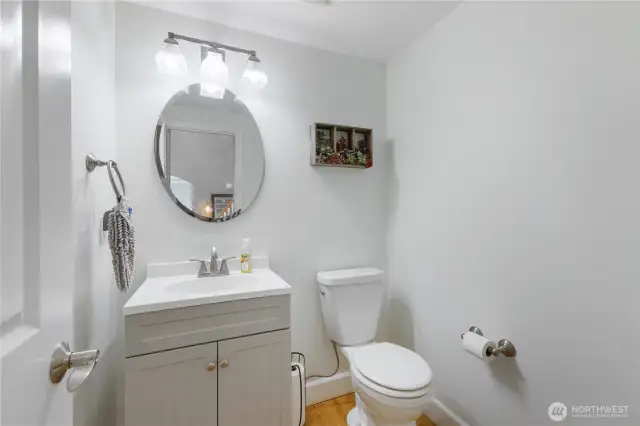 Main floor guest bathroom.