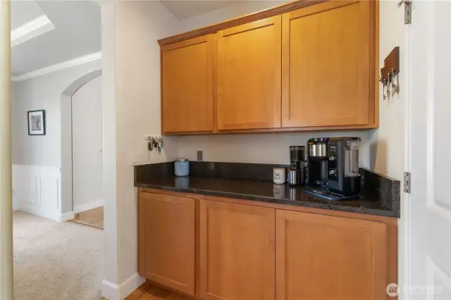 View of the butler's pantry.