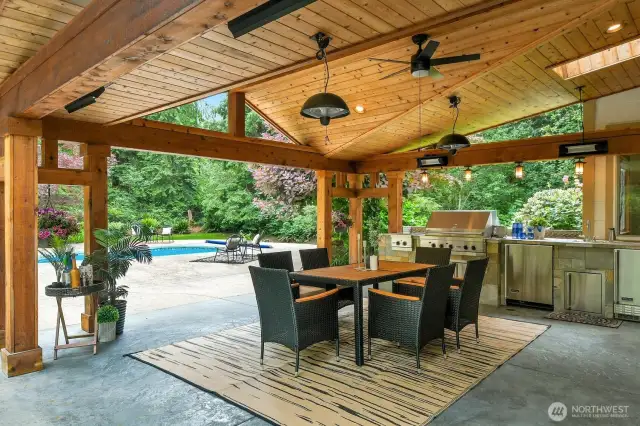A fabulous Patio with a great kitchen.
