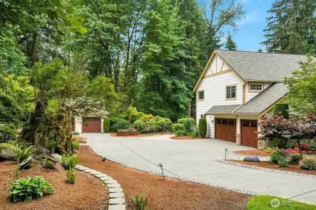 4 garages, 3 attached and 1 detached.