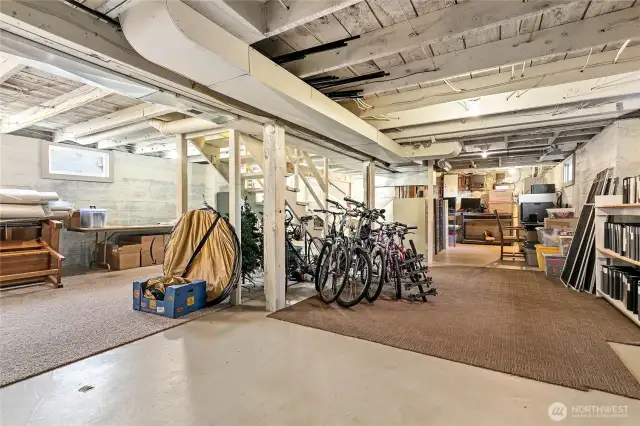 Basement with potential office space or sublet