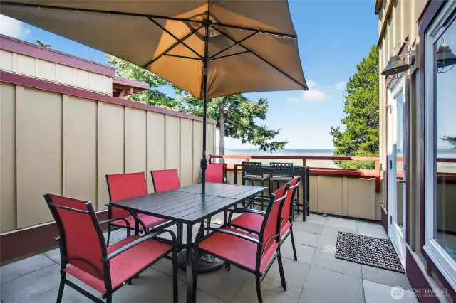 Private patio for endless entertaining