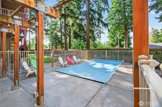oversized hot tub for residents and guests