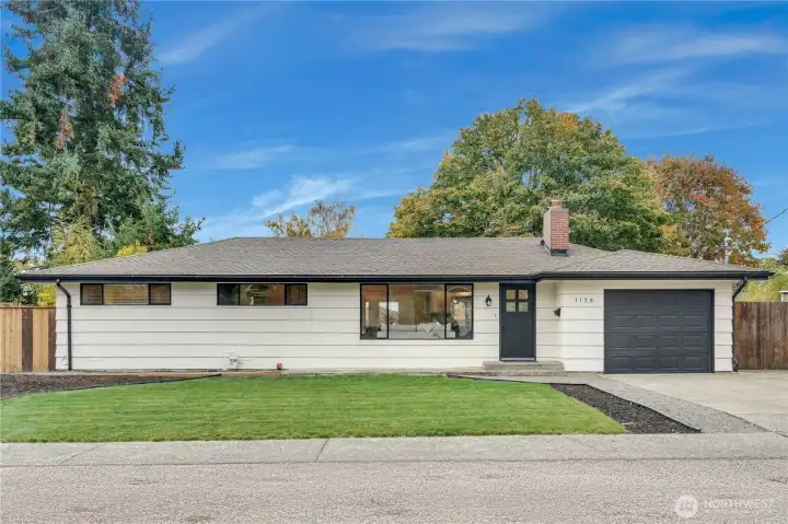 Super-clean lines and mid-century architectural details create timeless, airy elegance.