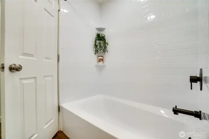 Bath Fitters renovated the shower/tub.  This comes with a life time warranty.