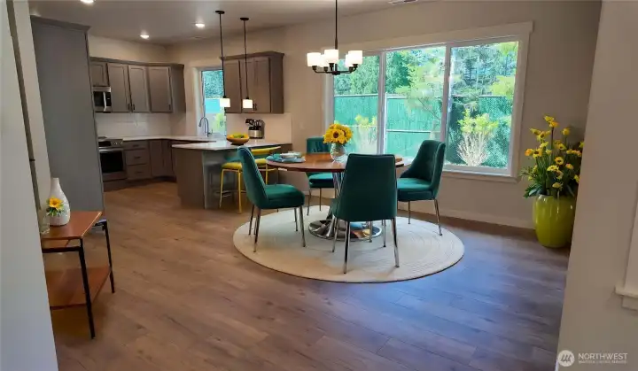 Kitchen/Dinning version 1 AI staged.