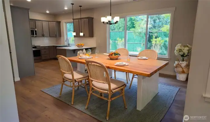 Kitchen/Dinning version 2 AI staged.