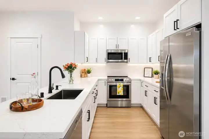 Interior photos of model unit.