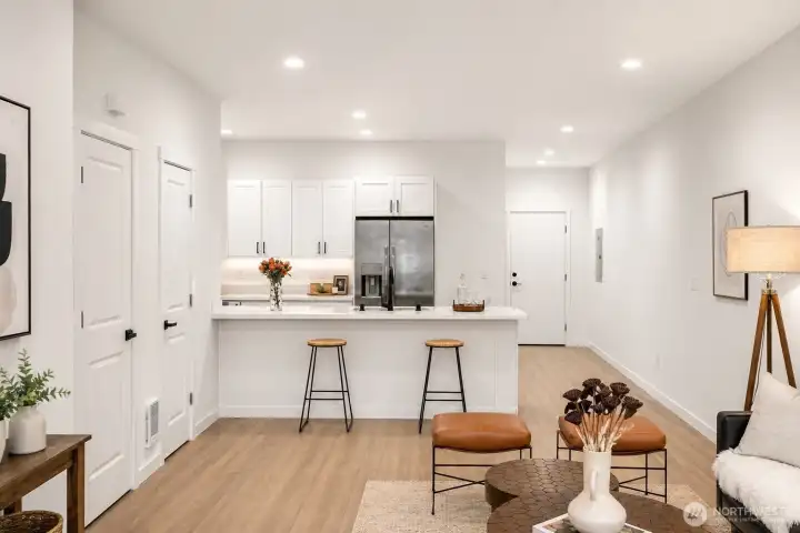 Interior photos of model unit.