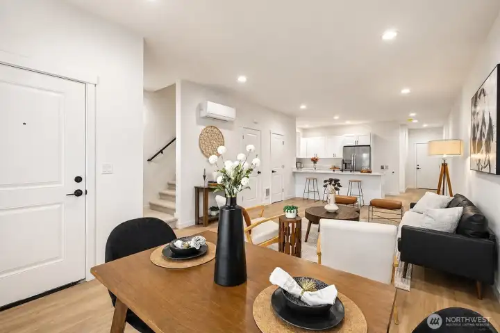 Interior photos of model unit.