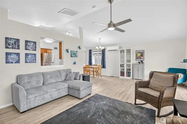 Living Space into Dining Space