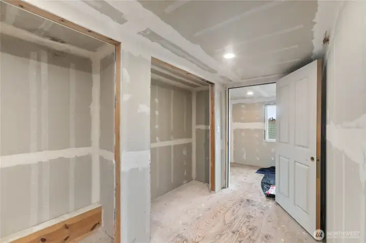 Unfinished Space above garages