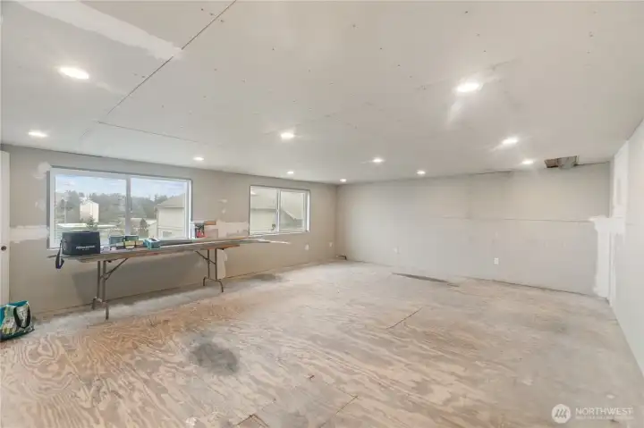 Unfinished Space above garages