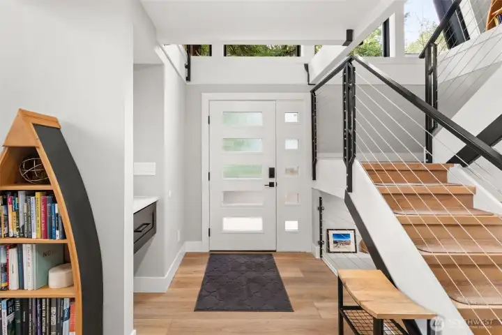 Step into this lovely foyer.