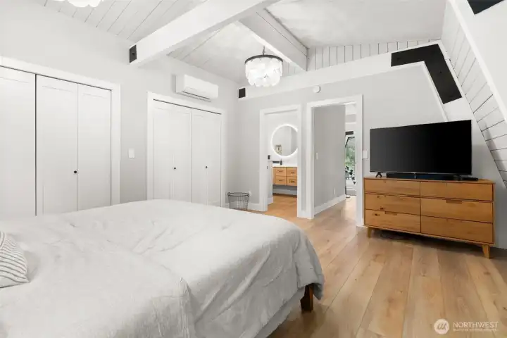 Tons of closet space.