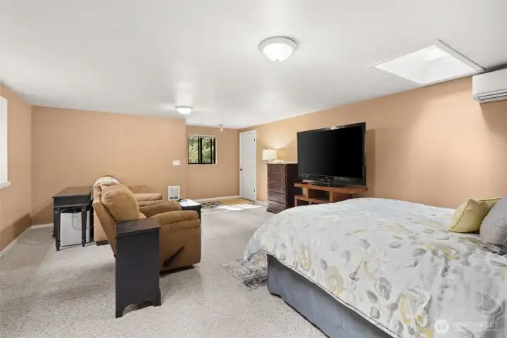 Apartment above the garage.