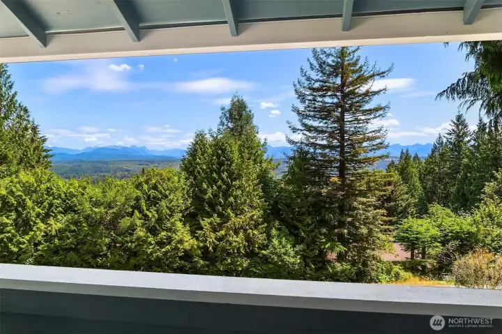 Views from the covered deck off the Primary Bedroom.