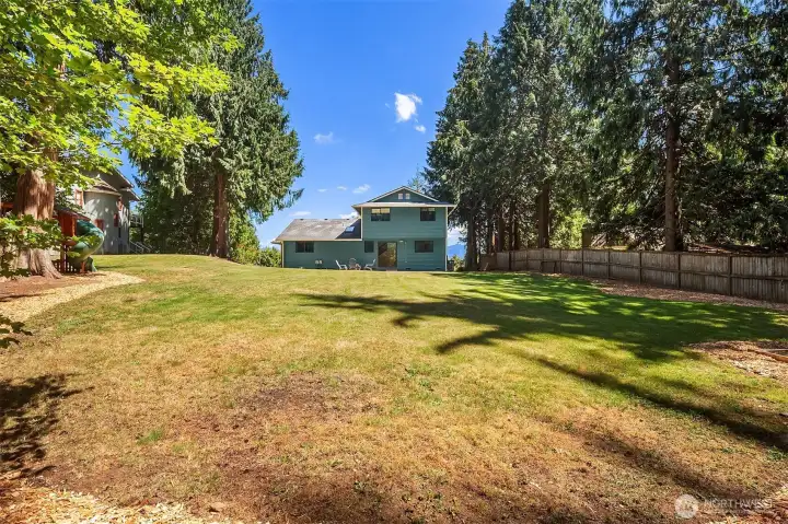 You will love the spacious backyard.