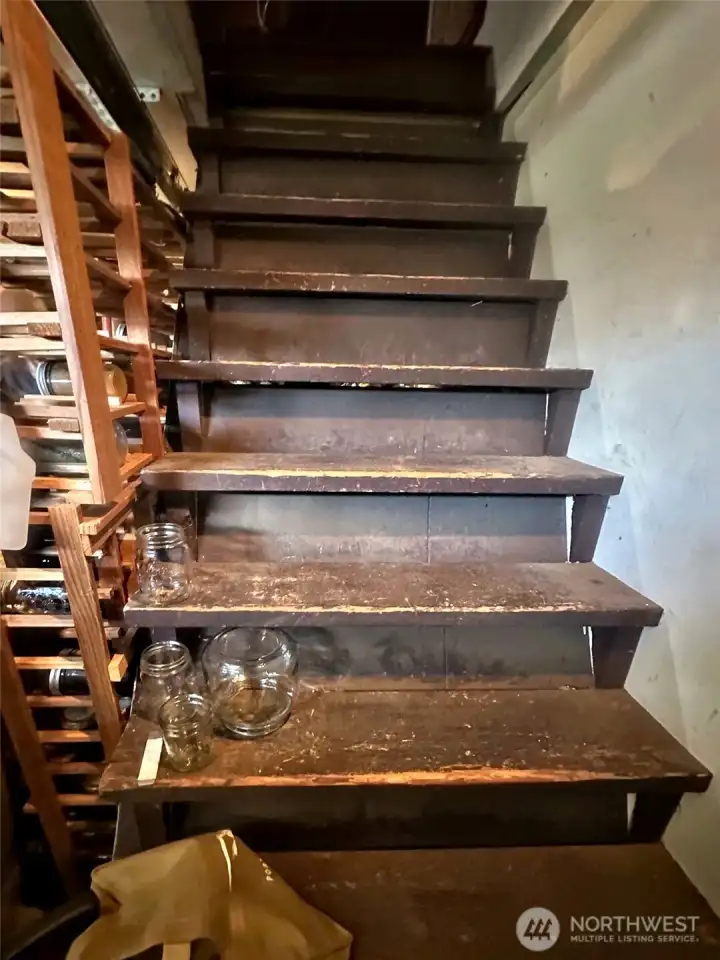Stairs to the attic access