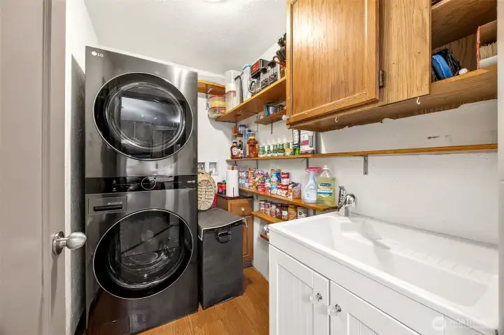 Utility room + walk-in pantry.