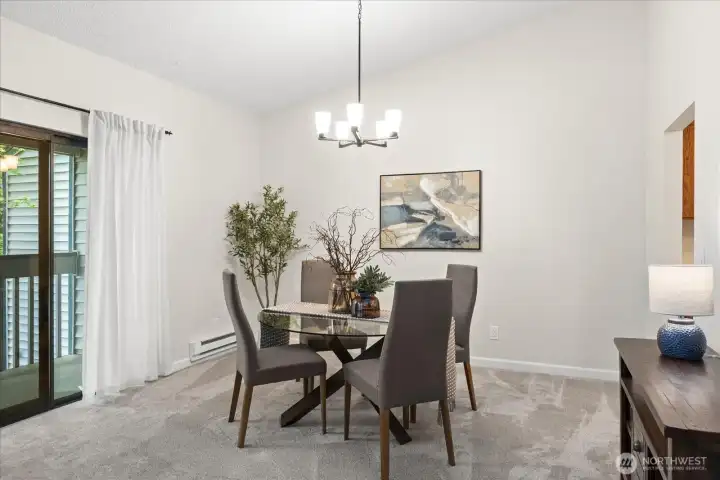 Large dining room space