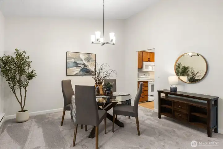 Large dining room space