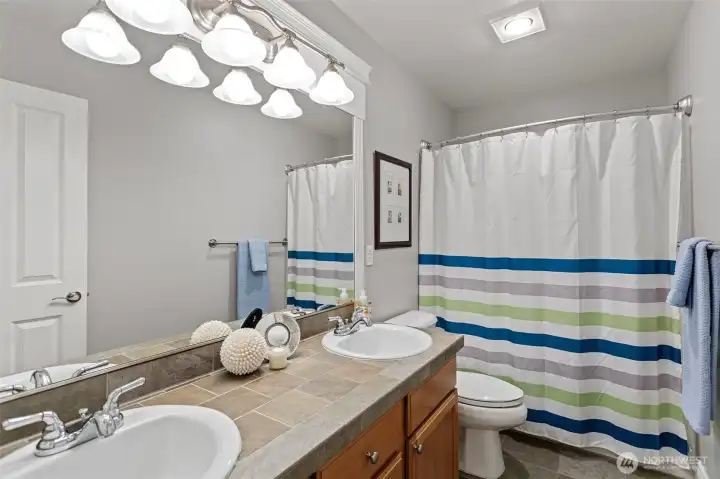 Main bath upstairs.