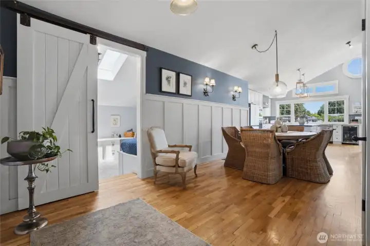 Beautiful wainscoting, vaulted ceilings, gorgeous hardwood flooring, and unique window designs add to the character and attraction of this coastal beauty. Beautiful wainscoting, vaulted ceilings, gorgeous hardwood flooring, and unique window designs add to the character and attraction of this coastal beauty.