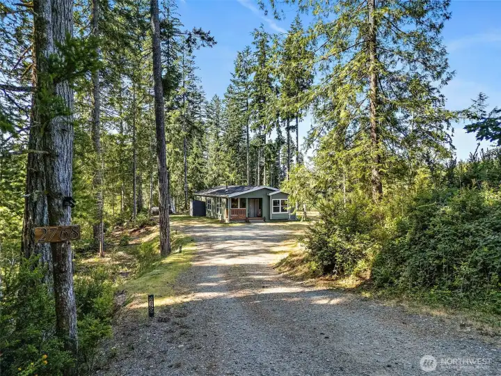 Driveway to property.