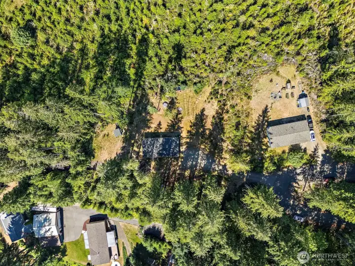 Aerial view of property.