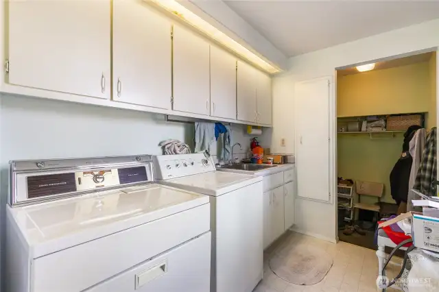 Laundry room on the main level