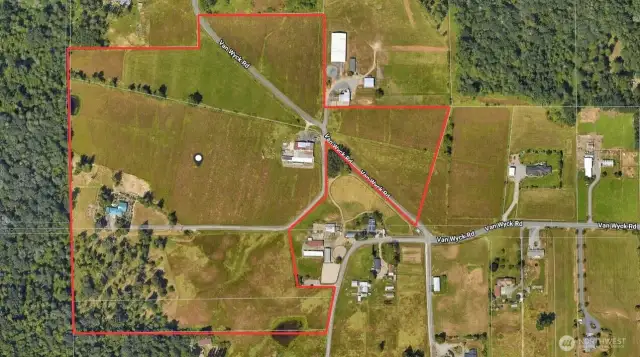 4 parcels included in the sale comprising just over 50 acres!