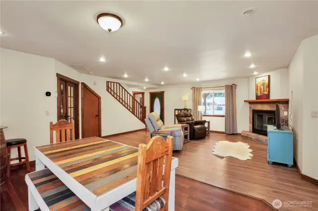Main Living Area W/ Storage Under The Stairs